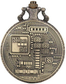 Bitcoin Pocket Watch with Chain - Bronze