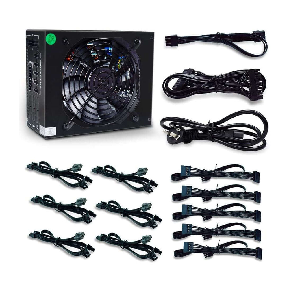 Bitcoin Merch® - 1600W 110V US Fully Modular ATX Mining Power Supply