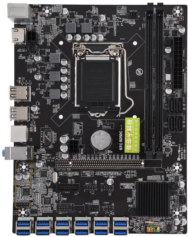 Bitcoin Merch® - B250 LGA 1151 ATX, 12 x USB to PCIE Crypto Mining  Motherboard