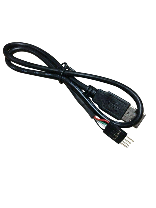 كابل مهايئ موصل اللوحة الأم USB 2.0 A مقاس 8 بوصات إلى (1 × 4) 4 سنون IDC