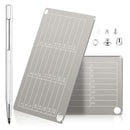 WEEWOODAY Cryptocurrency Seed Key Phrase Backup - 2 Plates + Pen