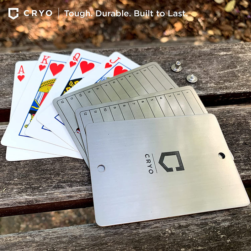 CRYO Crypto Seed Key Phrase Backup - Card