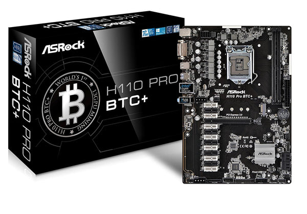 ASRock H110 Pro BTC+ 13GPU Mining Motherboard CryptoCurrency