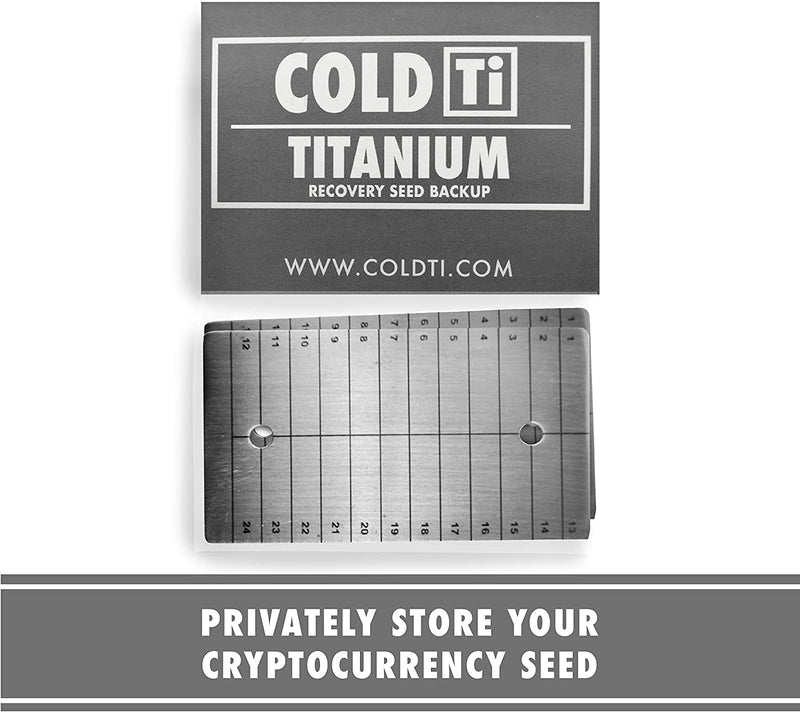ColdTi: Cryptocurrency Seed Storage (Double Plate)