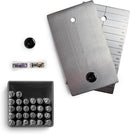 ColdTi - Titanium Bitcoin Cryptocurrency Seed Plates for Extremely Durable Cold Storage (2 Plates w/ 1 Punch Set & Anti-Tamper Seals) (Alphabetic Punch Set)