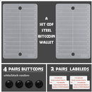 CONDOLD Steel Cryptocurrency Seed Key Phrase Backup