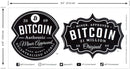 BTC Bitcoin Universe Original Sticker 3 Sheets Set