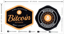 BTC Bitcoin Universe Original Sticker 3 Sheets Set