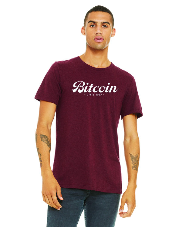 Bitcoin "Since 2009" T-Shirt Cardinal