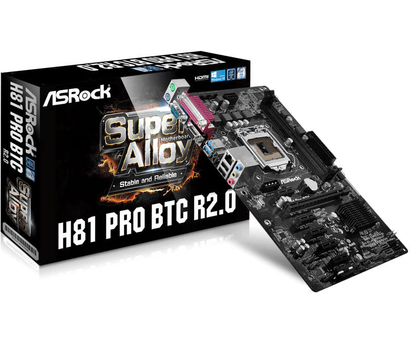 ASRock H81 PRO BTC R2.0 Intel LGA 1150 ATX Motherboard