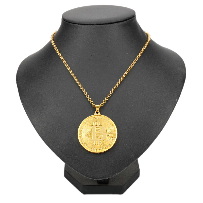 Bitcoin Necklace 20"