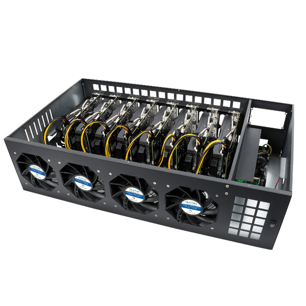 Ready-To-Mine™ 8 X Nvidia RTX 3060 Complete Mining Rig Assembled 110V US Plug