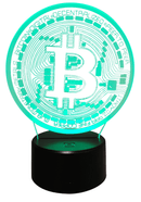 Bitcoin Merch® - Bitcoin USB 3D LED Night Light 7 Color Decorating Desk Lamp