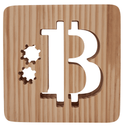 Bitcoin Merch® - 3D LED Night Light Bitcoin Bamboo Real Wood LED USB Powered Gift