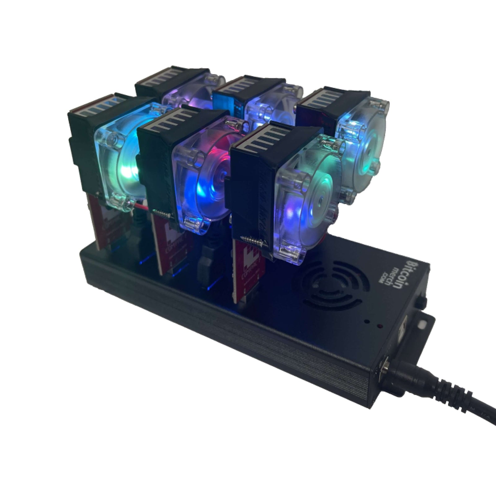Gekkoscience R909 Bitcoin Merch® - 6 x GekkoScience COMPAC F with Fan Upgrade 10-Port US