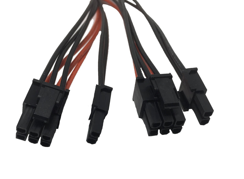 Female 8pin to Dual Male 8pin (6+2pin) Y Splitter Extender Cable GPU Mining - 2 Pack