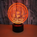 Bitcoin Merch® - Bitcoin USB 3D LED Night Light 7 Color Decorating Desk Lamp