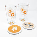 Bitcoin Beer Absorbent Stone Coasters (set of 2)