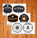 BTC Bitcoin Universe Original Sticker 3 Sheets Set