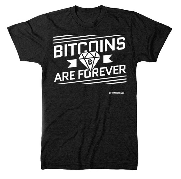 "Bitcoins Are Forever" Short Sleeve T-Shirt Black