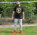 Bitcoin Merch® - Orange Bitcoin Circle T-Shirt Black