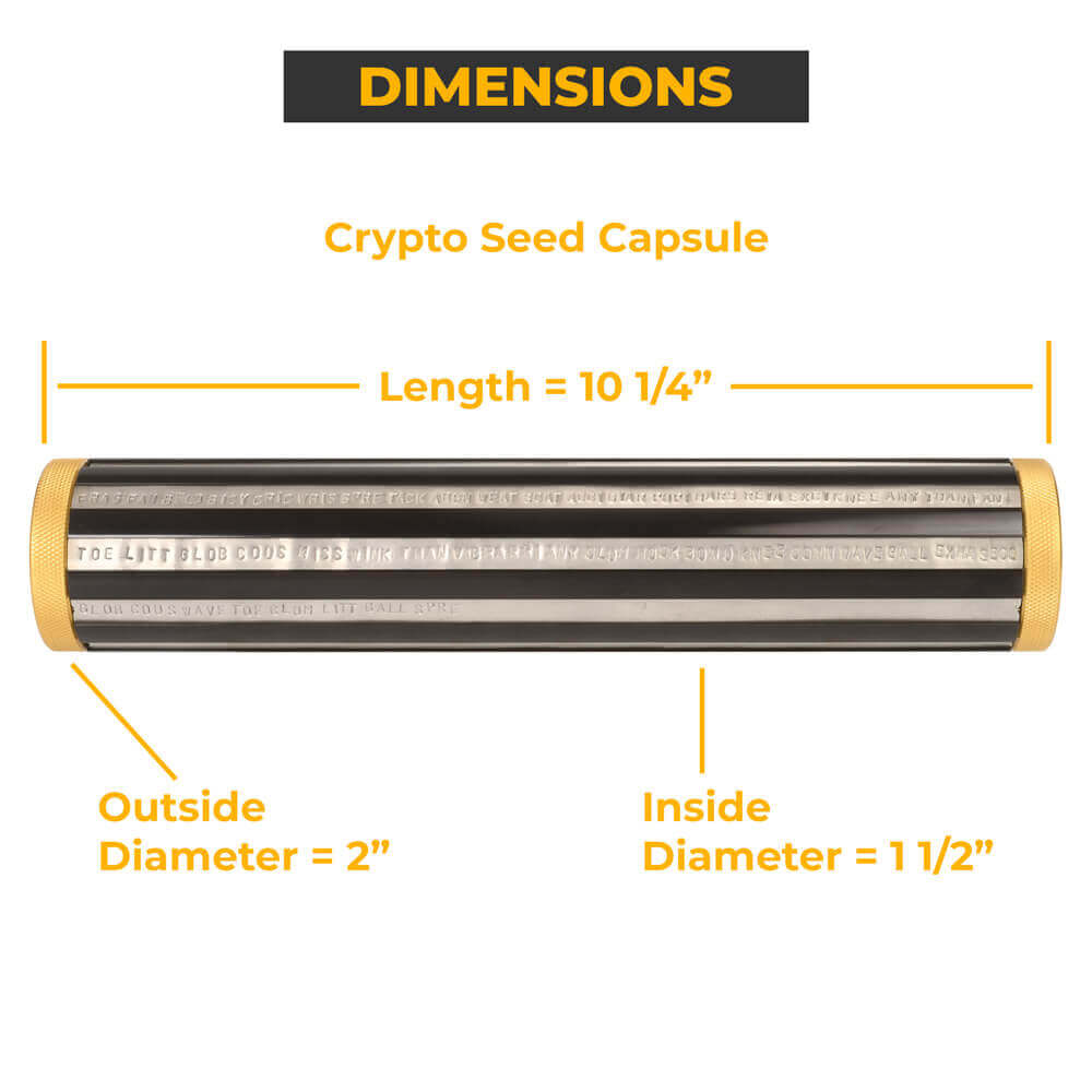 Scaletron Crypto Seed Capsule Seed Key Phrase Backup