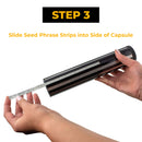 Scaletron Crypto Seed Capsule Seed Key Phrase Backup