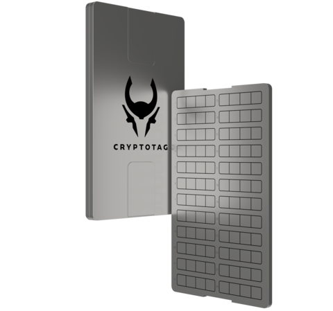 CRYPTOTAG - نسخة احتياطية لبذور التيتانيوم والمفاتيح الخاصة