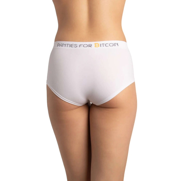 Bitcoin Women Panties - Pair of 2 (Black + White) - Size M/L