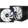 Bitcoin Merch® - Mining Case/Frame Fans Value Pack 5 x 120mm - Black/White