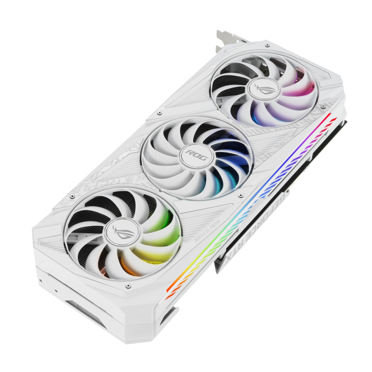 بطاقة رسومات Asus ROG Strix GeForce RTX 3070 White OC Edition 8GB