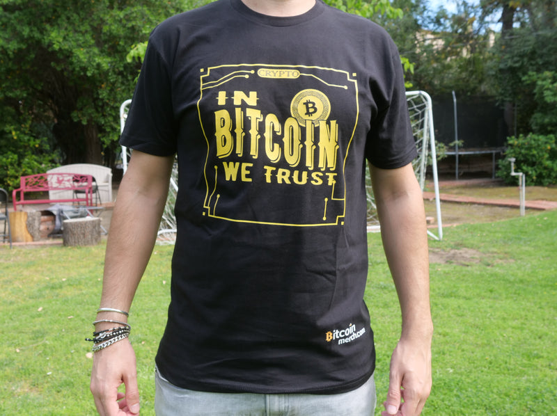 Bitcoin Merch® - "In Bitcoin We Trust" T-Shirt Black