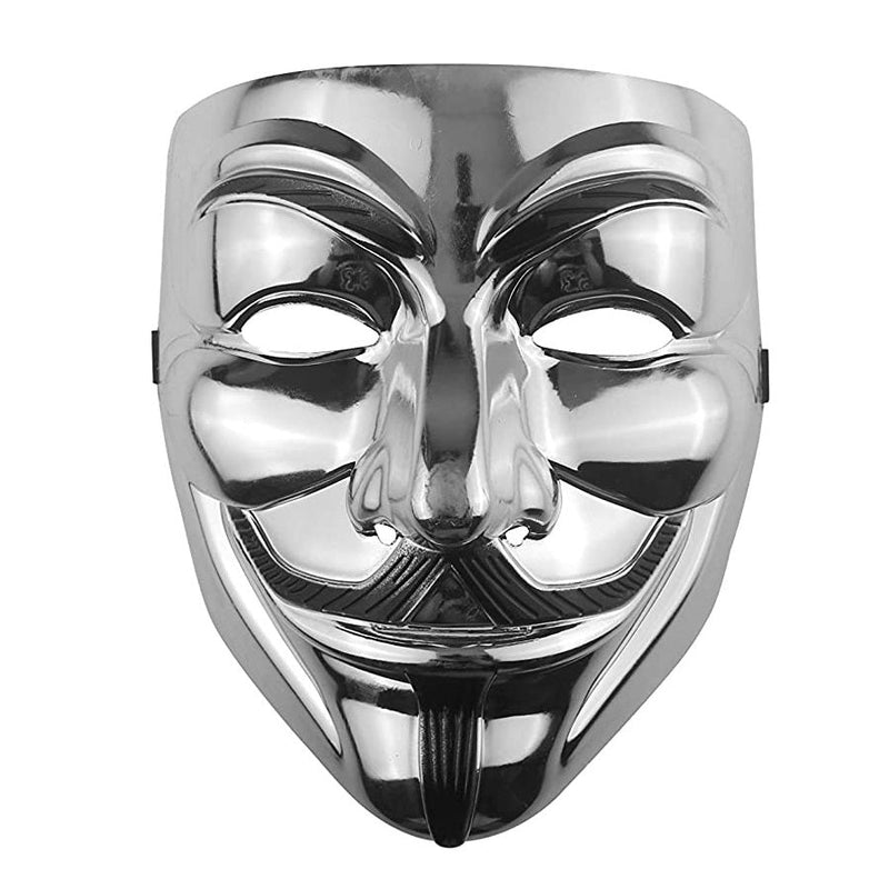 V for Vendetta Anonymous Mask Silver