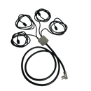 240V 50A PDU with 4 x C19 Cables for Cryptocurrency Mining