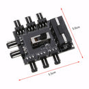 SATA Fan 1 to 8 Channel Hub 12V 4Pins IDE Power Supply Splitter Adapter PC Fan