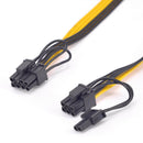 6pin to Dual 8pin (6+2pin) VGA PCIE Splitter Cable (1 Cable)