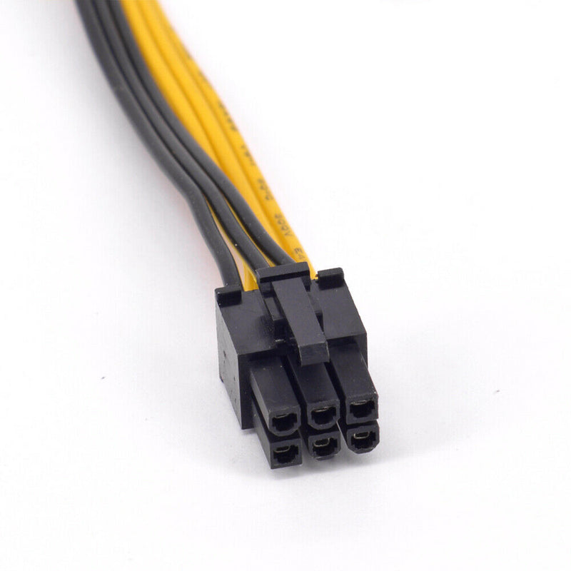 6pin إلى Dual 8pin (6 + 2pin) VGA PCIE Splitter Cable (1 Cable)