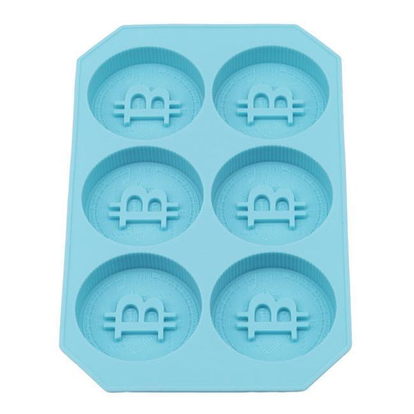 Bitcoin Silicone Ice Cube Maker Mold Party Tray - Brown