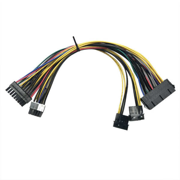 ATX PSU 24Pin + Dual Molex IDE 4Pin to 18 + 10pin Power Supply Cable for HP Z800 sz