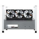 Simple Crypto Coin Open Air Mining Frame Rig Case 6 GPU's ETH BTC Ethereum + 6 Fans