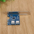 PCI-e to Dual USB 3.0 Port Extender Converter Adapter Card for BTC Mining C
