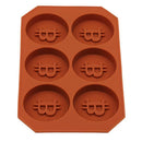 Bitcoin Silicone Ice Cube Maker Mold Party Tray - Brown