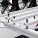 Simple Crypto Coin Open Air Mining Frame Rig Case 6 GPU's ETH BTC Ethereum + 6 Fans