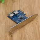 PCI-e to Dual USB 3.0 Port Extender Converter Adapter Card for BTC Mining C