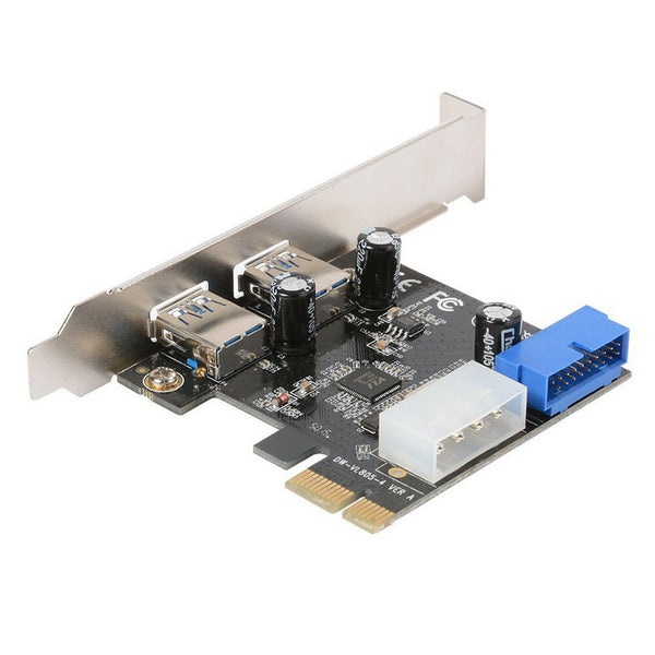 بطاقة توسيع سطح المكتب من PCI-E إلى USB 3.0 مع واجهة USB 3.0 ثنائية المنافذ M7E6