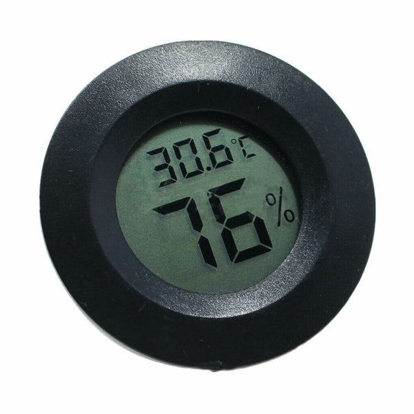 Digital Round Thermometer Humidity Meter LCD For Cryptocurrency Mining Rig