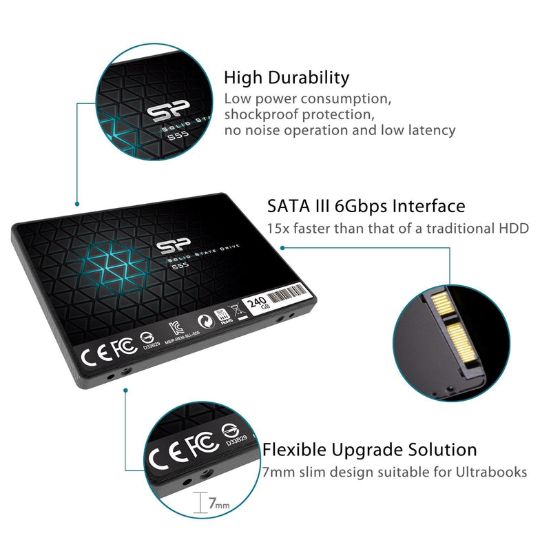 سيليكون باور 60 جيجابايت SSD S55 SATA III 2.5 "