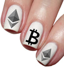 Crypto Nail Decal Sticker Art - Set of 15
