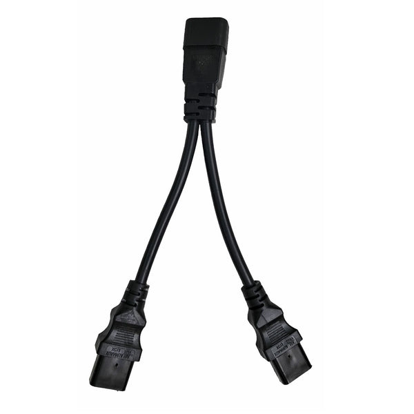 C14 to 2 x C13 Splitter Adapter Cable