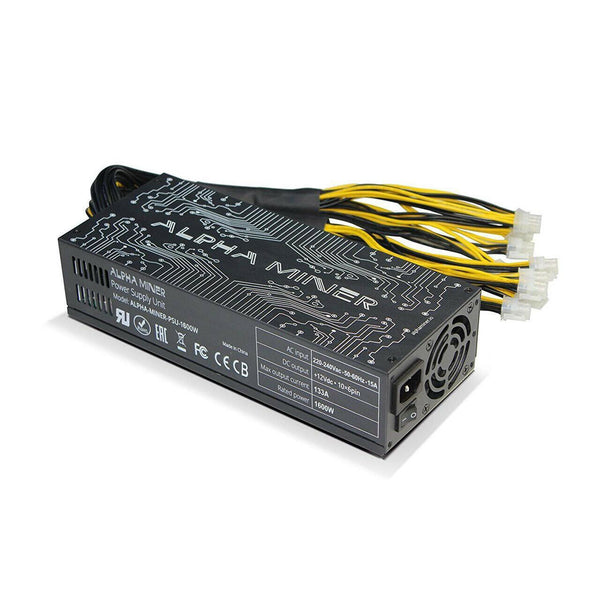 Antminer Alpha Miner 1600W PSU - 220-240V ONLY 10 x 6-pin Connectors
